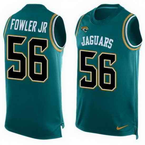 Nike Jaguars #56 Dante Fowler Jr Teal Green Team Color Mens Stitched NFL Limited Tank Top Jersey